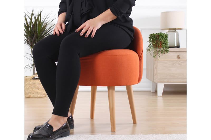 Philippi Sittpuff 42 cm - Orange - Möbler - Stolar & fåtöljer - Pall & puff - Sittpuff