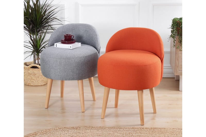 Philippi Sittpuff 42 cm - Orange - Möbler - Stolar & fåtöljer - Pall & puff - Sittpuff