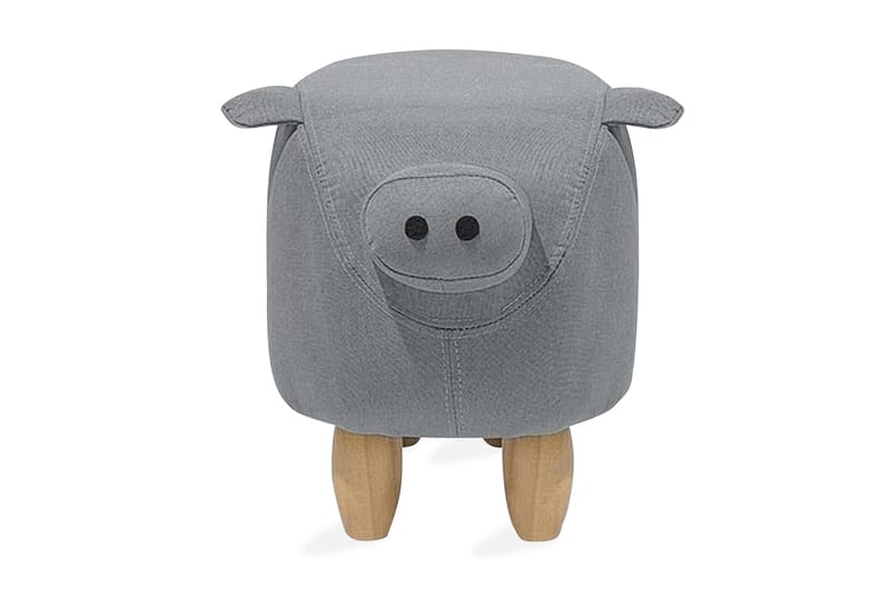 Piggy Sittpuff 50 cm - Grå - Sittpuff