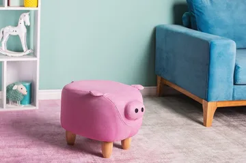 Piggy Sittpuff 50 cm - Rosa - Möbler - Stolar & fåtöljer - Pall & puff - Sittpuff