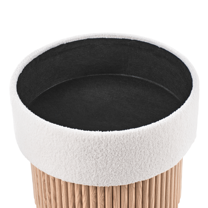 Puff Richey - Off-White - Möbler - Stolar & fåtöljer - Pall & puff - Sittpuff - Sittpuff med förvaring