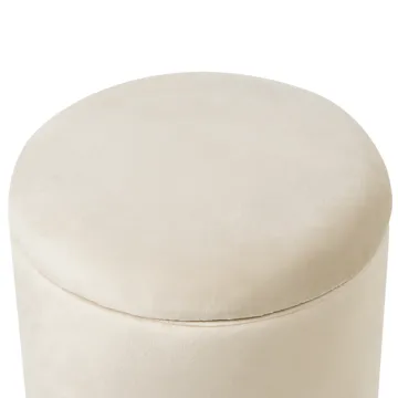 Puff Wenona - Ljusbeige - Möbler - Stolar & fåtöljer - Pall & puff - Sittpuff - Sittpuff med förvaring
