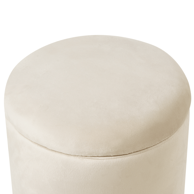 Puff Wenona - Ljusbeige - Möbler - Stolar & fåtöljer - Pall & puff - Sittpuff - Sittpuff med förvaring