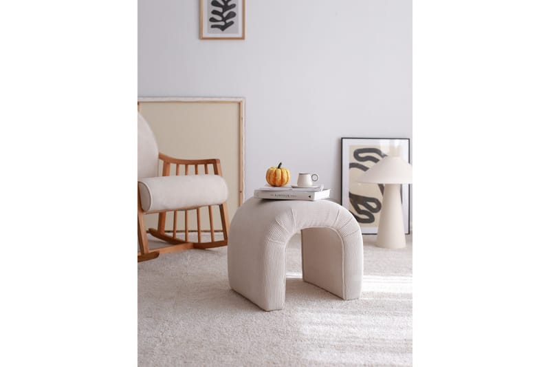 Ramdas Sittpuff 51 cm - Vit - Möbler - Stolar & fåtöljer - Pall & puff - Sittpuff