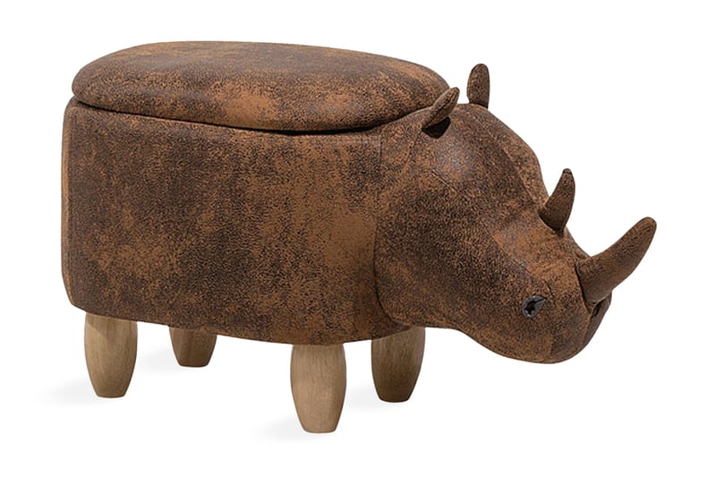 Rhino Sittpuff 60 cm - Brun - Möbler - Stolar & fåtöljer - Pall & puff - Sittpuff
