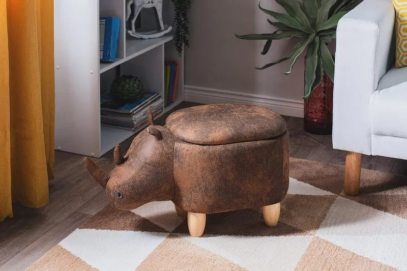 Rhino Sittpuff 60 cm - Brun - Möbler - Stolar & fåtöljer - Pall & puff - Sittpuff