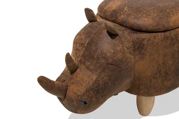 Rhino Sittpuff 60 cm - Brun - Möbler - Stolar & fåtöljer - Pall & puff - Sittpuff