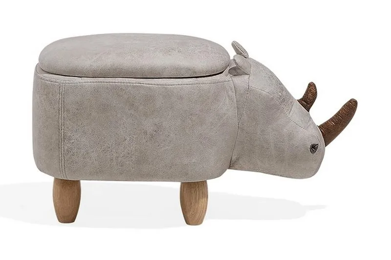 Rhino Sittpuff 60 cm - Grå - Möbler - Stolar & fåtöljer - Pall & puff - Sittpuff