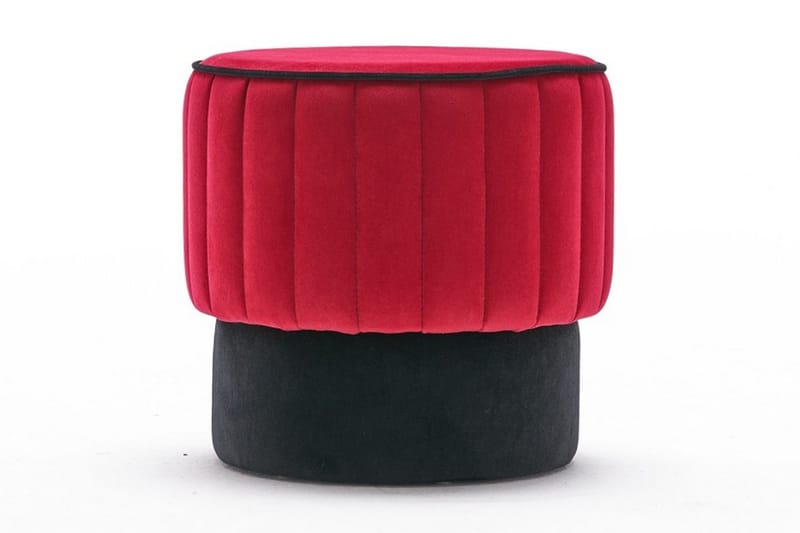Roseto Sittpuff Rund - Röd - Möbler - Stolar & fåtöljer - Pall & puff - Sittpuff