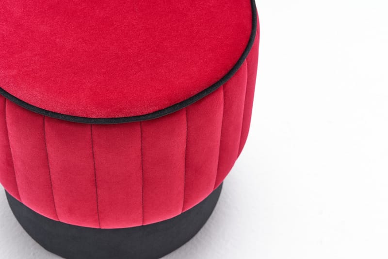 Roseto Sittpuff Rund - Röd - Möbler - Stolar & fåtöljer - Pall & puff - Sittpuff