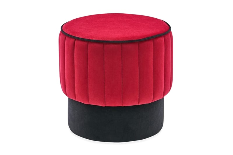 Roseto Sittpuff Rund - Röd - Möbler - Stolar & fåtöljer - Pall & puff - Sittpuff