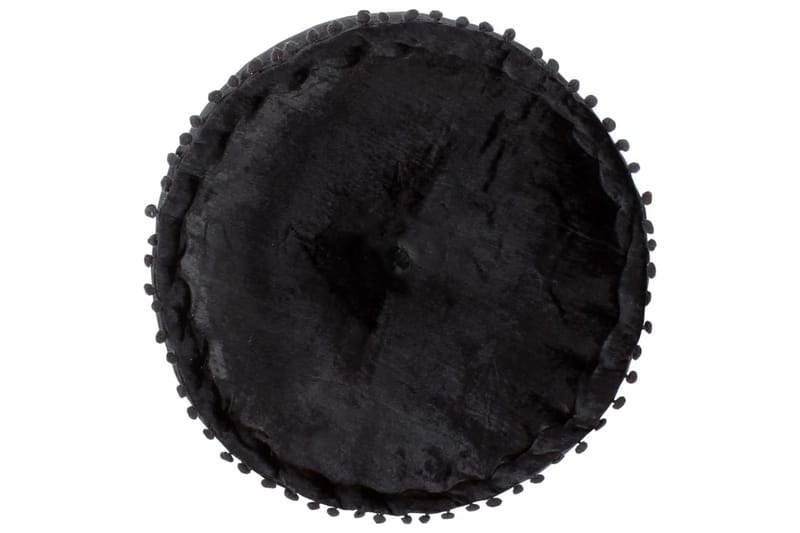 Rund sammetspuff 40x20 cm antracit - Grå - Möbler - Stolar & fåtöljer - Pall & puff - Sittpuff
