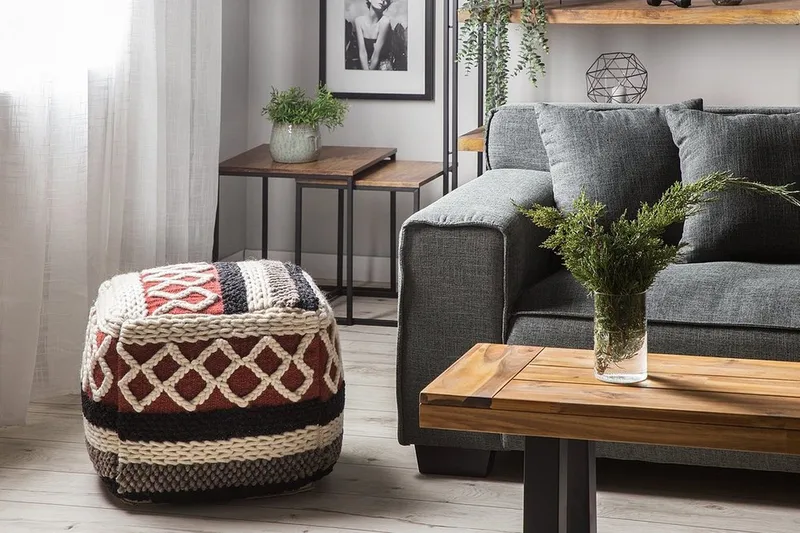 Sagar Sittpuff 48 cm - Flerfärgad - Möbler - Stolar & fåtöljer - Pall & puff - Sittpuff