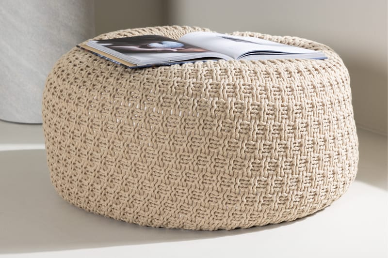 Sam Sittpuff - Beige - Möbler - Stolar & fåtöljer - Pall & puff - Sittpuff