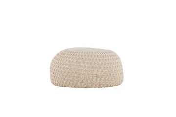 Sam Sittpuff - Beige - Möbler - Stolar & fåtöljer - Pall & puff - Sittpuff