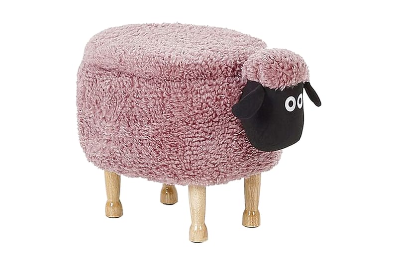 Sheep Sittpuff med Förvaring - Rosa - Sittpuff - Marockansk sittpuff - Sittmöbler med förvaring - Sittpuff med förvaring