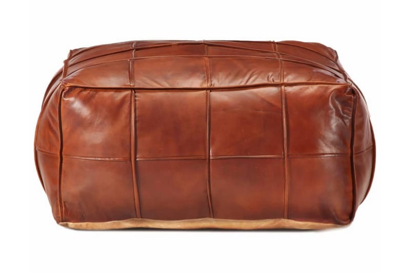 Sittpuff brun 60x60x30 cm äkta getskinn - Brun - Möbler - Stolar & fåtöljer - Pall & puff - Sittpuff