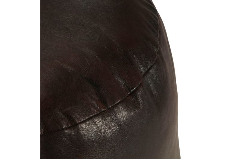Sittpuff mörkbrun 60x30 cm äkta getskinn - Brun - Möbler - Stolar & fåtöljer - Pall & puff - Sittpuff