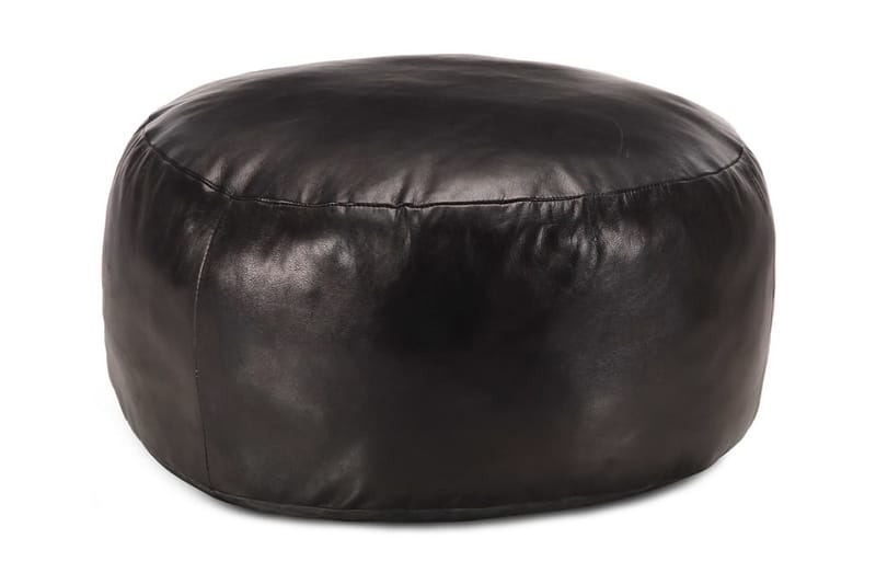 Sittpuff svart 60x30 cm äkta getskinn - Svart - Möbler - Stolar & fåtöljer - Pall & puff - Sittpuff
