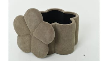 Sittpuff Viresta med Förvaring Ø60 cm - Beige - Möbler - Stolar & fåtöljer - Pall & puff - Sittpuff - Sittpuff med förvaring