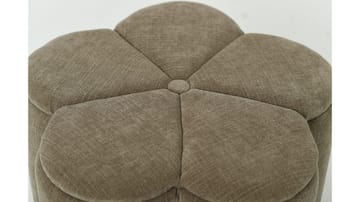 Sittpuff Viresta med Förvaring Ø60 cm - Beige - Möbler - Stolar & fåtöljer - Pall & puff - Sittpuff - Sittpuff med förvaring