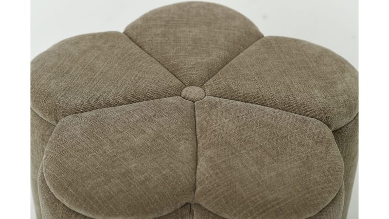 Sittpuff Viresta med Förvaring Ø60 cm - Beige - Möbler - Stolar & fåtöljer - Pall & puff - Sittpuff - Sittpuff med förvaring