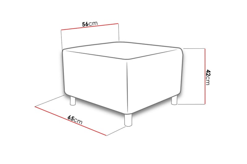 Skatteg Puff - Svart - Sittpuff