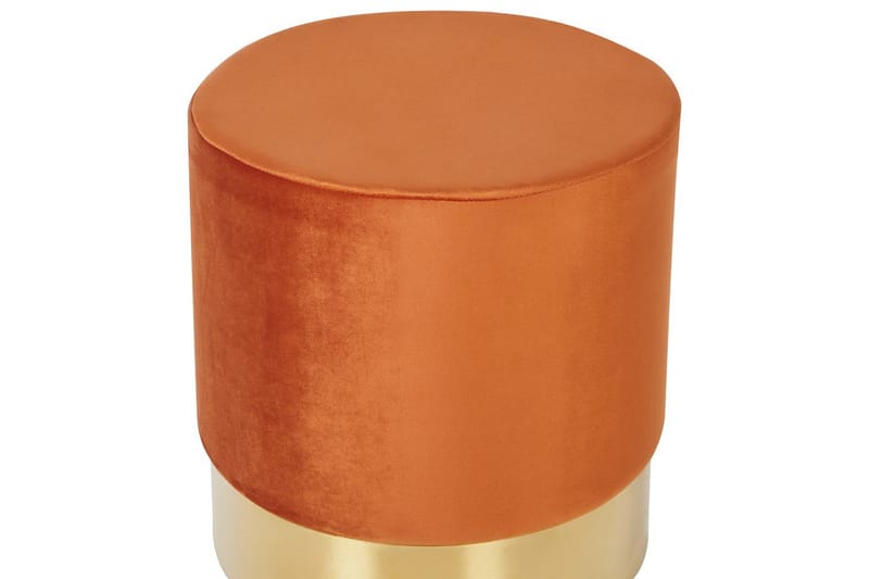 Sittpuff Sophia Orange/guld - Orange/guld - Möbler - Stolar & fåtöljer - Pall & puff - Sittpuff
