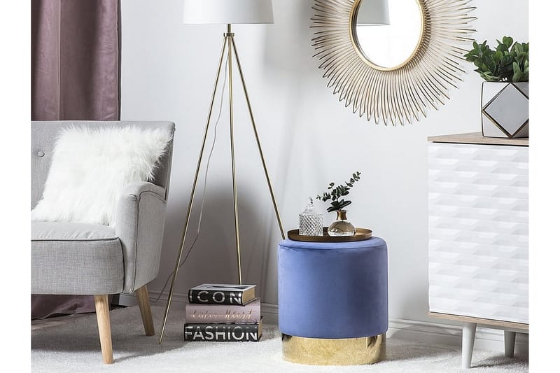 Sophia Sittpuff 39 cm - Blå - Möbler - Stolar & fåtöljer - Pall & puff - Sittpuff