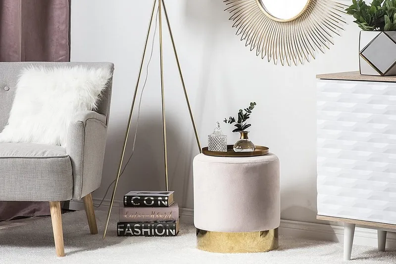 Sophia Sittpuff 39 cm - Rosa - Möbler - Stolar & fåtöljer - Pall & puff - Sittpuff