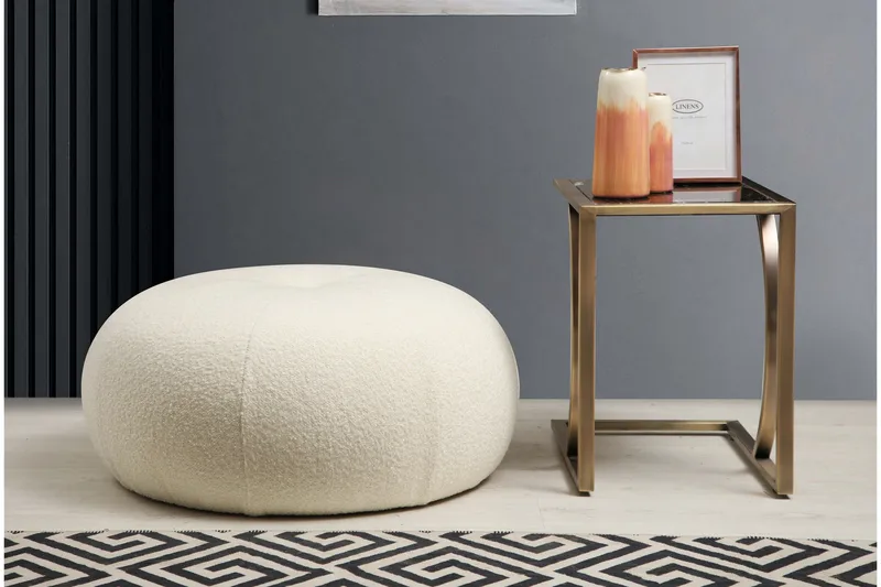 Springhill Sittpuff 55 cm - Vit - Möbler - Stolar & fåtöljer - Pall & puff - Sittpuff