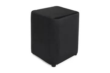 Square Pall Läder - Svart - Möbler - Stolar & fåtöljer - Pall & puff - Sittpuff