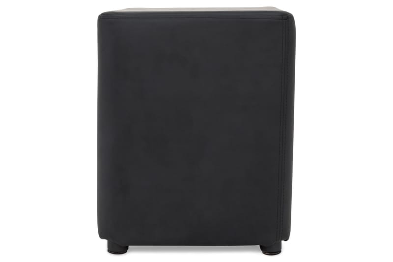 Square Pall Läder - Svart - Möbler - Stolar & fåtöljer - Pall & puff - Sittpuff