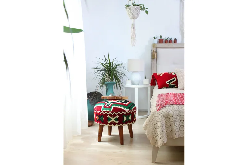 Tarrytown Sittpuff 46 cm - Flerfärgad - Möbler - Stolar & fåtöljer - Pall & puff - Sittpuff