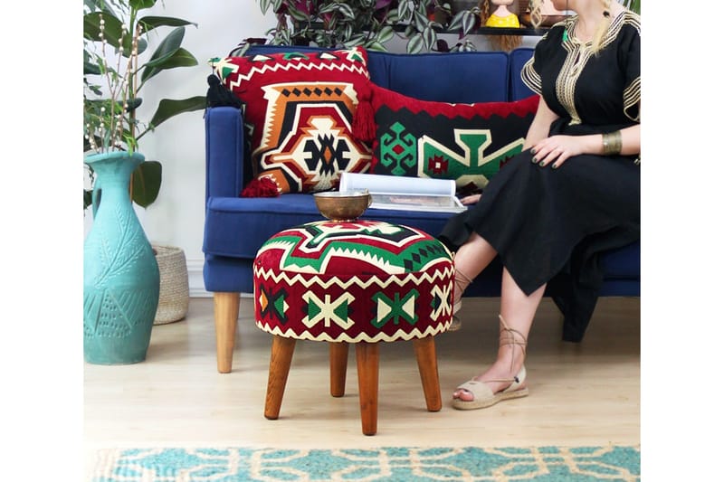 Tarrytown Sittpuff 46 cm - Flerfärgad - Möbler - Stolar & fåtöljer - Pall & puff - Sittpuff