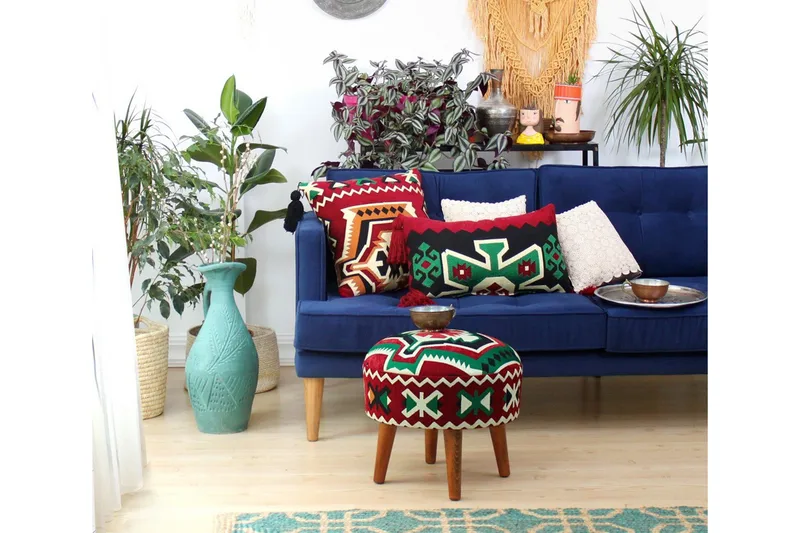 Tarrytown Sittpuff 46 cm - Flerfärgad - Möbler - Stolar & fåtöljer - Pall & puff - Sittpuff