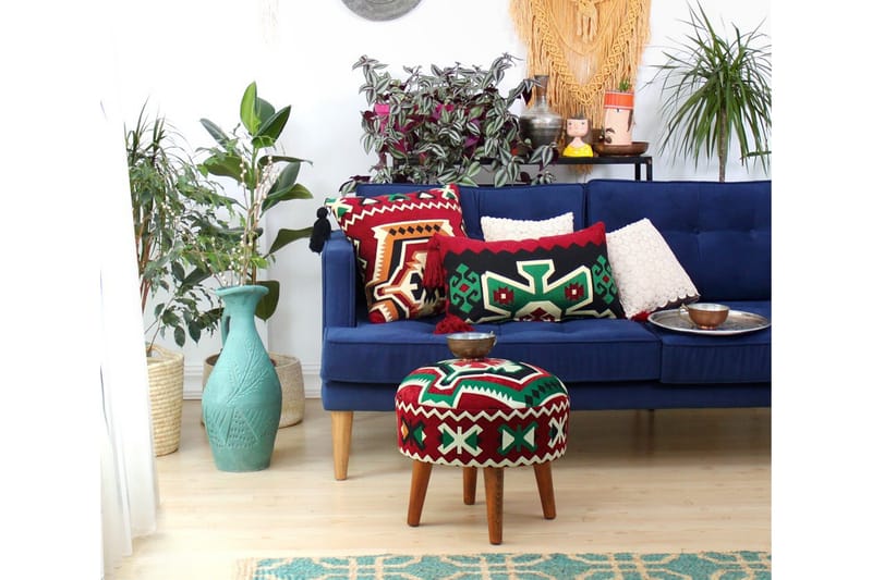 Tarrytown Sittpuff 46 cm - Flerfärgad - Möbler - Stolar & fåtöljer - Pall & puff - Sittpuff