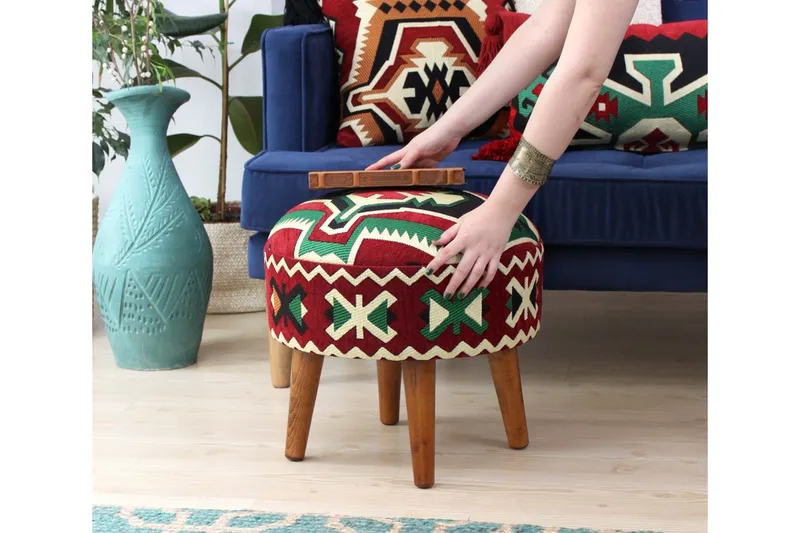 Tarrytown Sittpuff 46 cm - Flerfärgad - Möbler - Stolar & fåtöljer - Pall & puff - Sittpuff