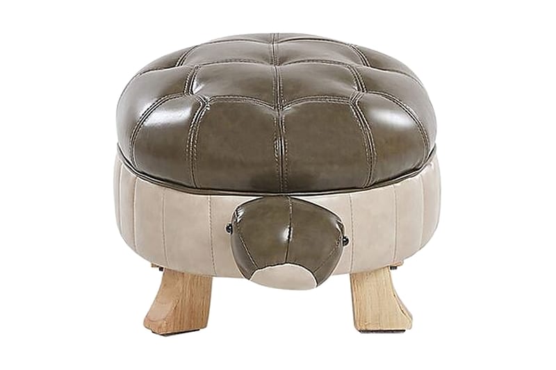Tartaruga Sittpuff - Konstläder/Grön/Beige - Möbler - Stolar & fåtöljer - Pall & puff - Sittpuff