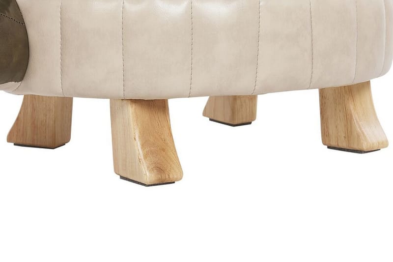 Tartaruga Sittpuff - Konstläder/Grön/Beige - Möbler - Stolar & fåtöljer - Pall & puff - Sittpuff