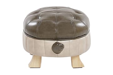 Tartaruga Sittpuff - Konstläder/Grön/Beige - Möbler - Stolar & fåtöljer - Pall & puff - Sittpuff