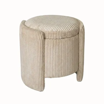 Valtor Puff 50x46x42 cm - Beige - Möbler - Stolar & fåtöljer - Pall & puff - Sittpuff - Sittpuff med förvaring