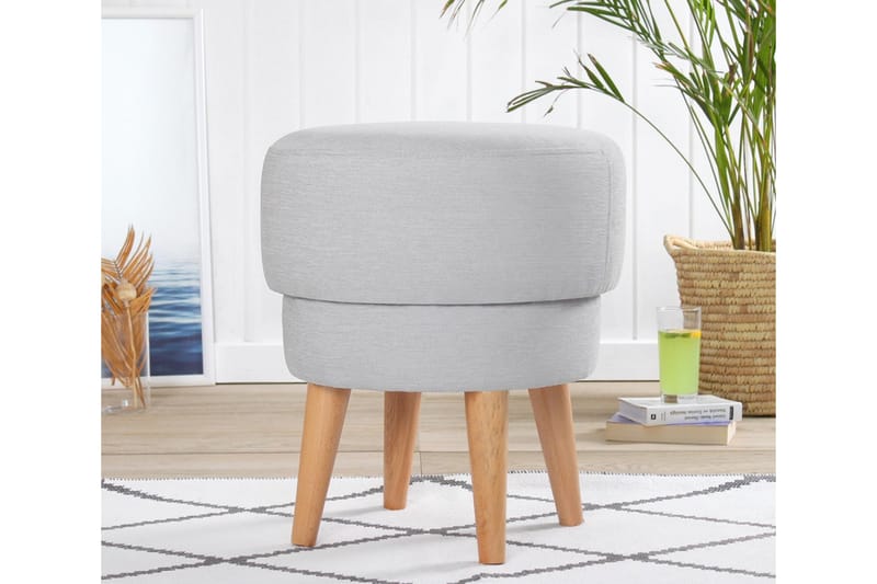 Veccio Sittpuff 47 cm - Ljusgrå - Möbler - Stolar & fåtöljer - Pall & puff - Sittpuff