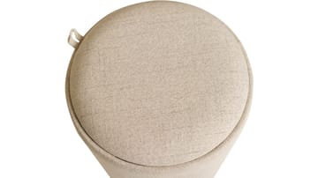 Velmira Puff 2 delar 39 cm Rund - Beige - Möbler - Stolar & fåtöljer - Pall & puff - Sittpuff - Sittpuff med förvaring
