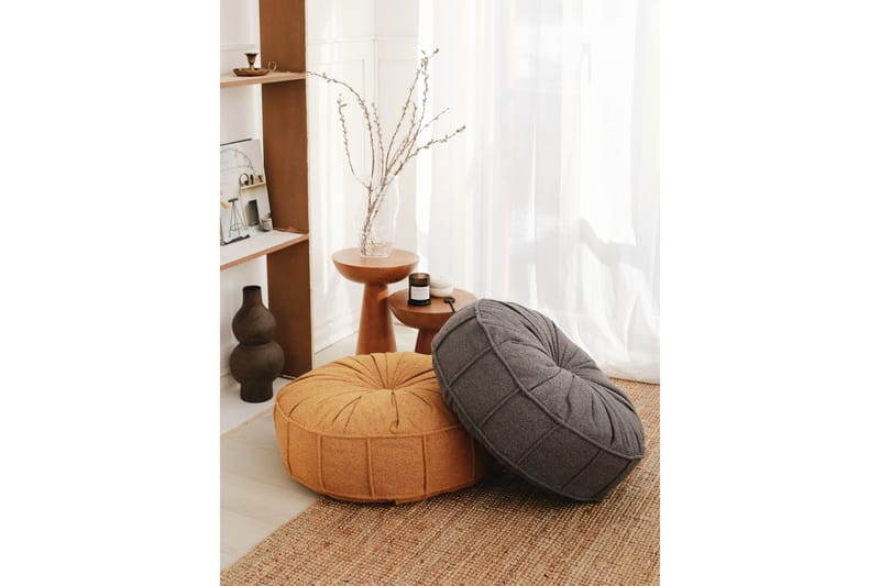 Vintage Sittpuff 60 cm - Antracit - Möbler - Stolar & fåtöljer - Pall & puff - Sittpuff