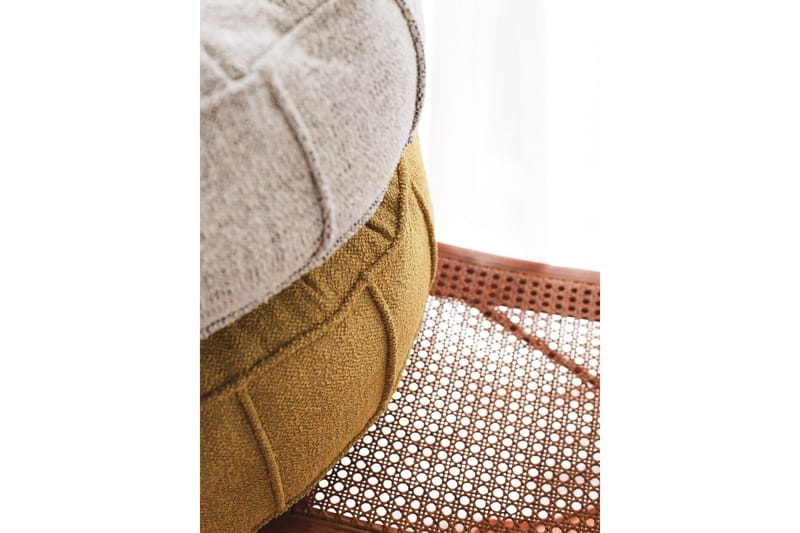 Vintage Sittpuff 60 cm - Gul - Möbler - Stolar & fåtöljer - Pall & puff - Sittpuff
