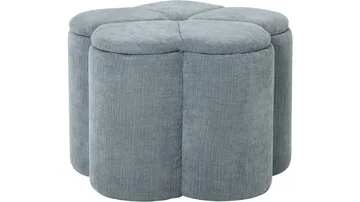 Viresta Sittpuff med förvaring 60 cm - Blå - Möbler - Stolar & fåtöljer - Pall & puff - Sittpuff - Sittpuff med förvaring