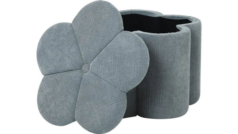 Viresta Sittpuff med förvaring 60 cm - Blå - Möbler - Stolar & fåtöljer - Pall & puff - Sittpuff - Sittpuff med förvaring