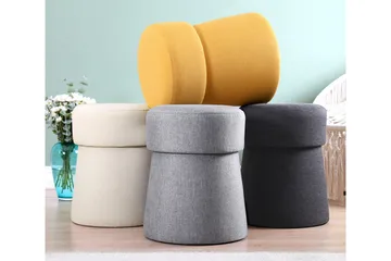 Waterford Sittpuff 40 cm - Grå - Möbler - Stolar & fåtöljer - Pall & puff - Sittpuff