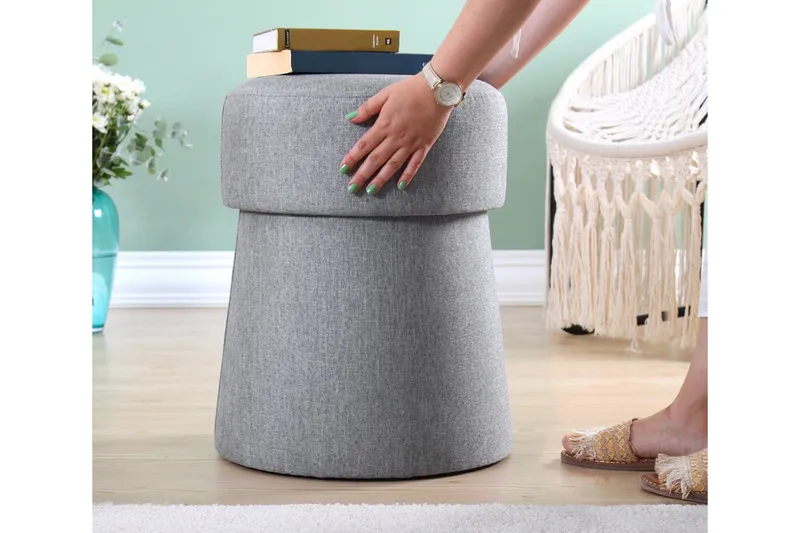 Waterford Sittpuff 40 cm - Ljusgrå - Möbler - Stolar & fåtöljer - Pall & puff - Sittpuff